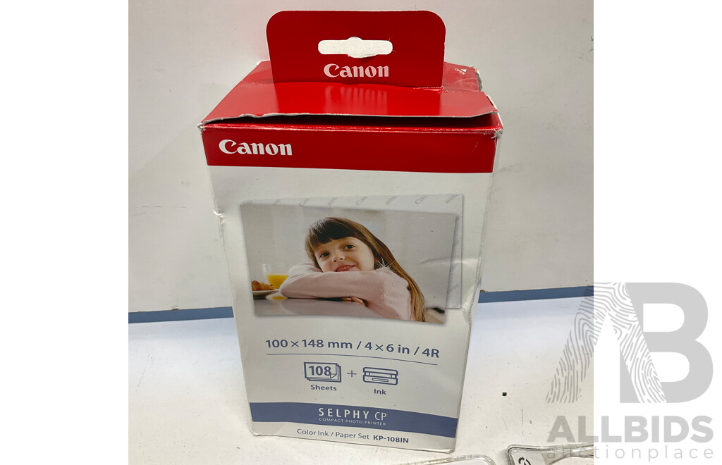 CANON Color Ink/Paper Set KP-108IN X1 & Calidad 937-MG Inkjet Cartridge Refiller (Magenta) X35 - LoT of 36