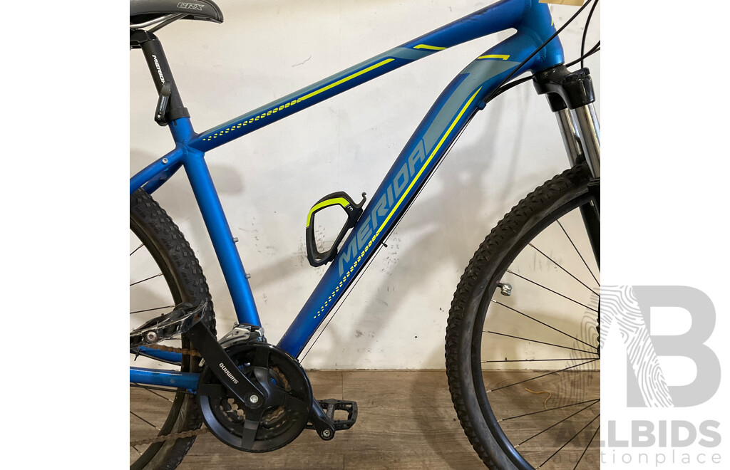 MERIDA Big Nine Blue and Yellow Mountain Bike - ORP $779.00