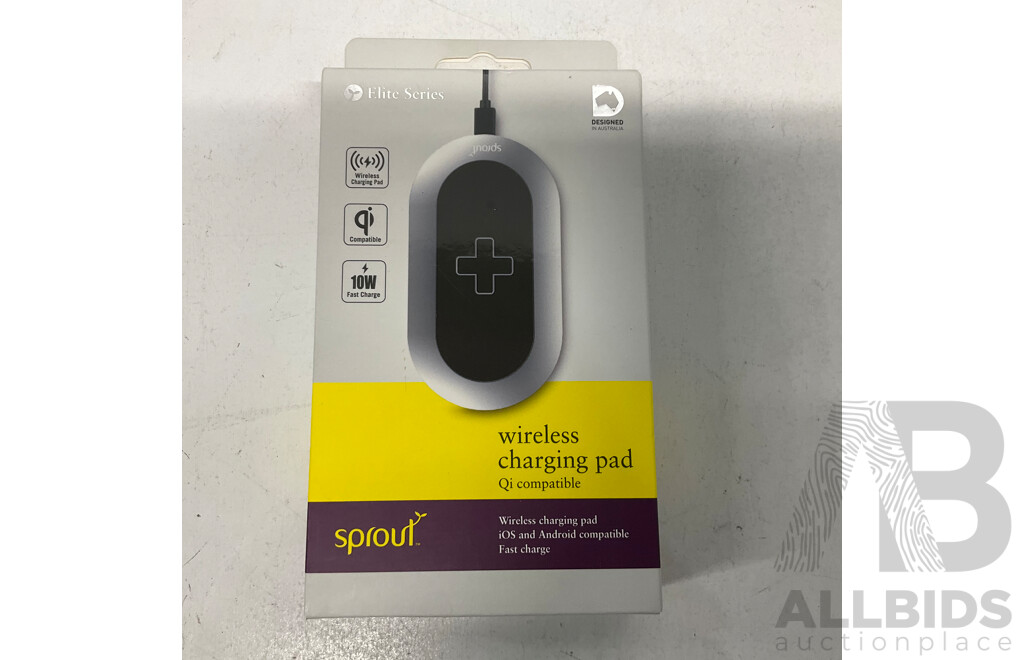 SPROUT Elite Series Silver Mobile Phone Charging Pad - Lot of 2 - ORP$ 118.00