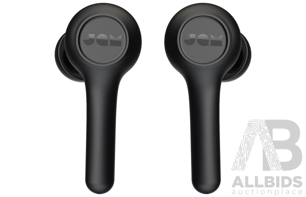 JAM Ture Wireless EXEC Earbuds (Black ) & (White) - Lot of 2 - Estimated Total ORP$ 238.00
