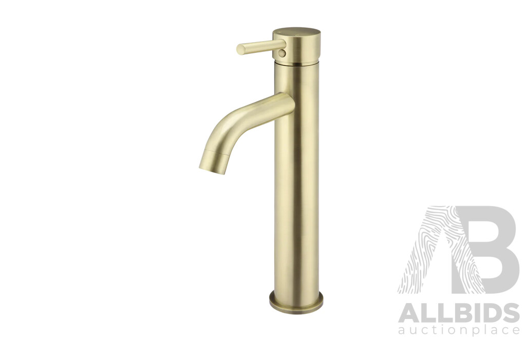 MEIR Round Tall Curved Basin Mixer (MB04) ( Tiger Bronze) - ORP $619.00