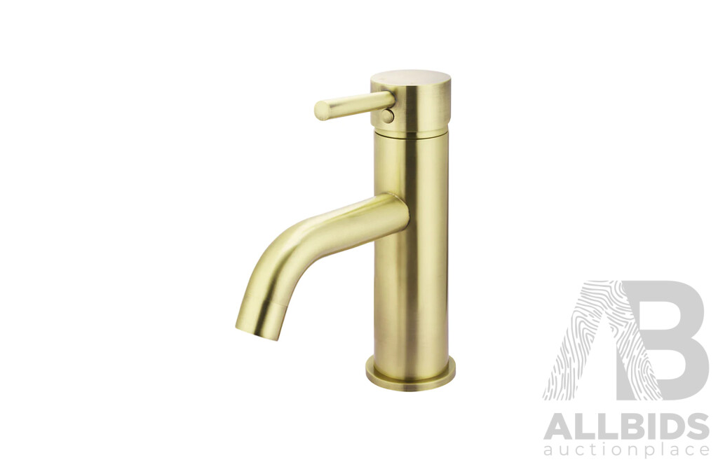 MEIR Round Basin Mixer Curved (MB03-BB) (Tiger Bronze) - ORP $479.00