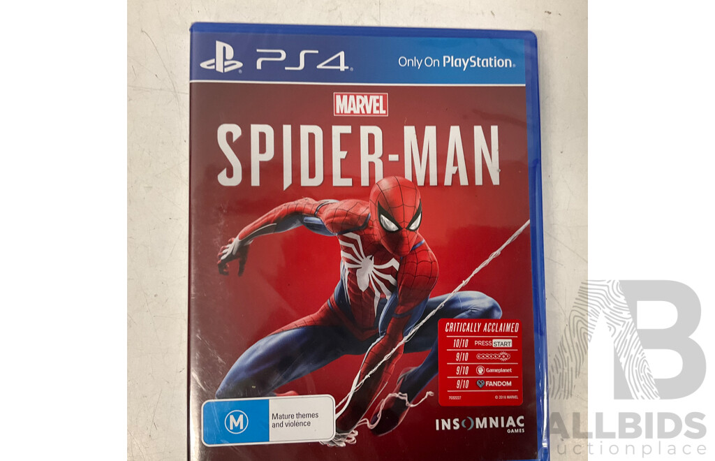 PS4 Spider-Man Game - Lot of 3  - Estimated Total ORP $147.00
