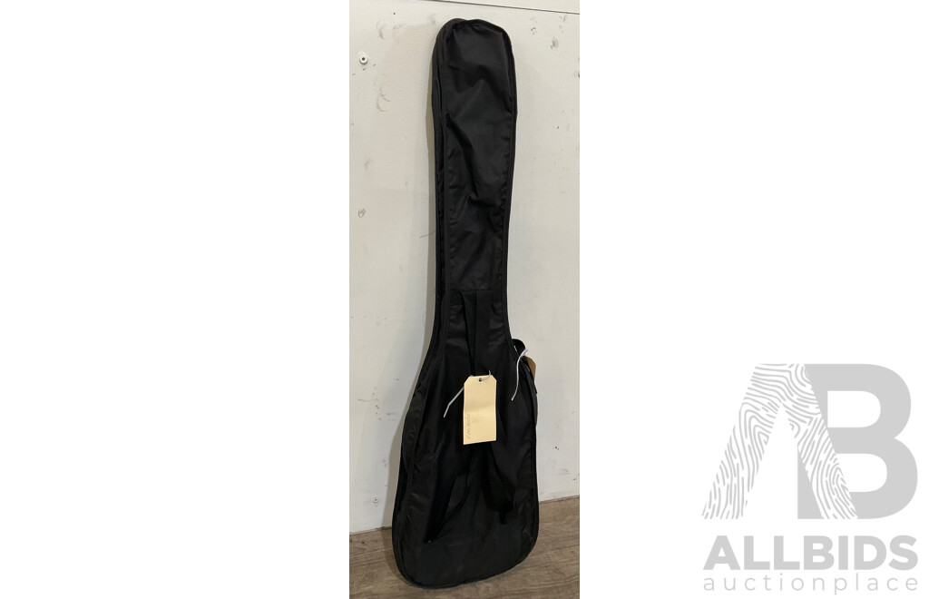 ECONAU Base Guitar Black W/ Carry Bag and Tuner