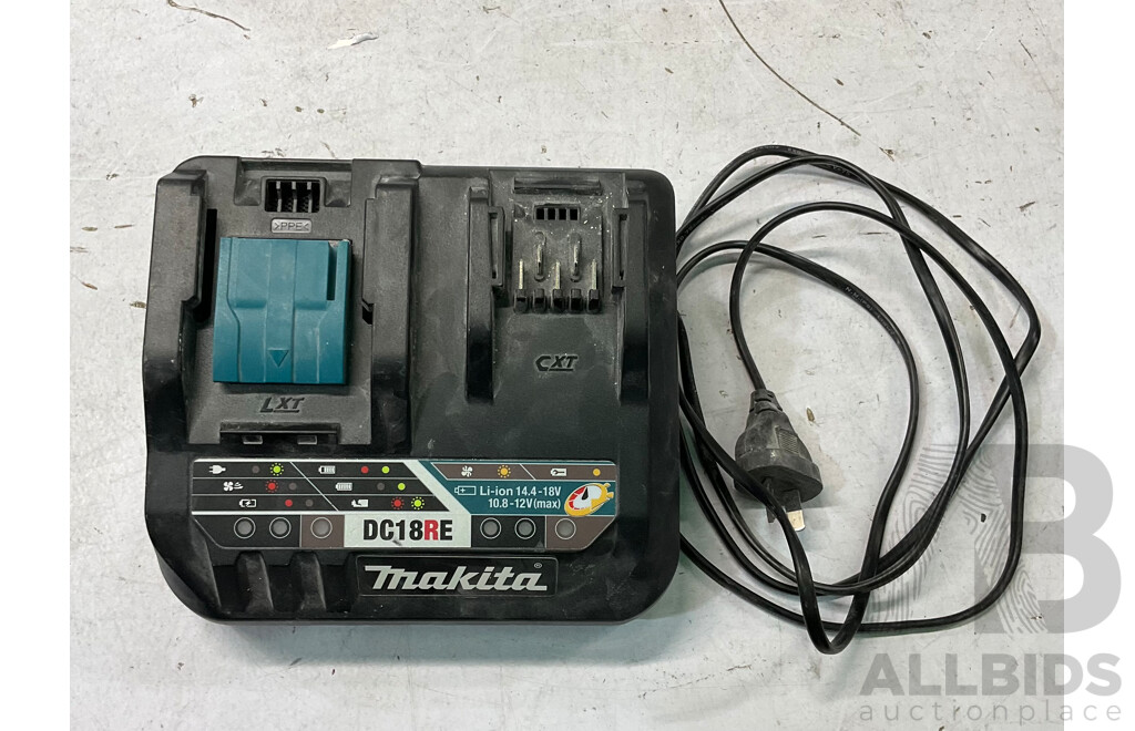 MAKITA Single Port Rapid Battery Charger and Rapid 2 Port Multi Charger - Lot of 2  - Esimated Total ORP $370.00