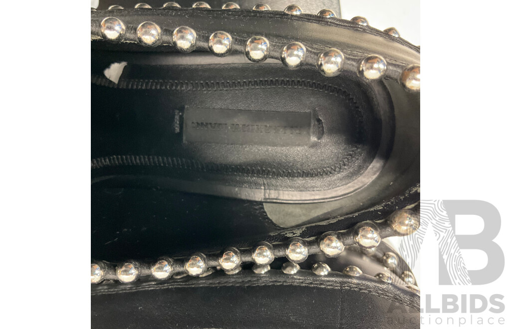 ALEXANDER WANG Flat Women Boots Size 37.5 & Tommy Hilfiger Slipper Size US10 - Lot of 2