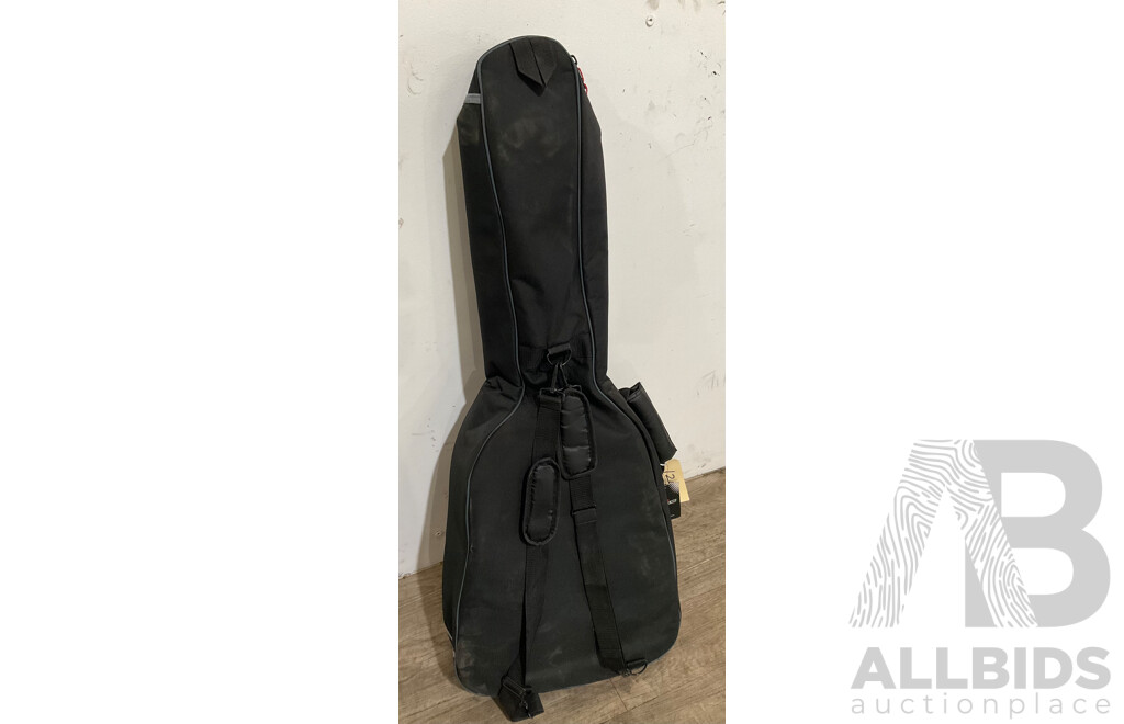 IBANEZ Black Acoustic Guitar W/ Travel Bag