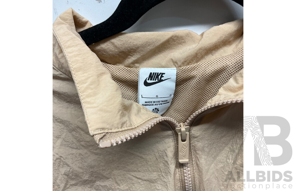 GUESS, NIKE,ADIDAS Jackets & Hoodies for Men/Women (Size L) - Lot of 5 - Estimated Total $500.00