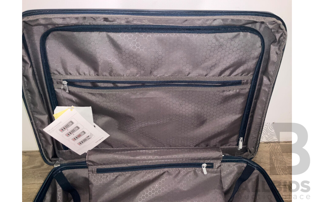 SAMSONITE OCT2LITE 60cm Suitcase & ANKO Black Carry on Suitcase - Total ORP $549.00
