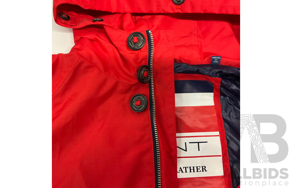 GANT Rough Weather Short Jacket - Red - Size L - ORP$869.00