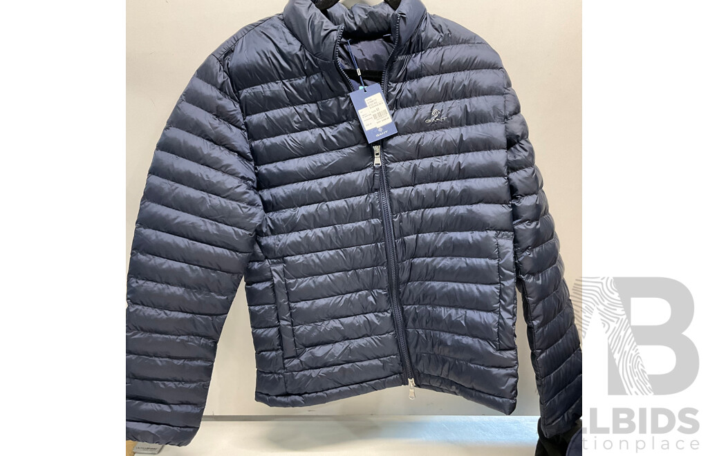 GANT Light Padded Evening Jacket - Blue - Size M - ORP$499.00