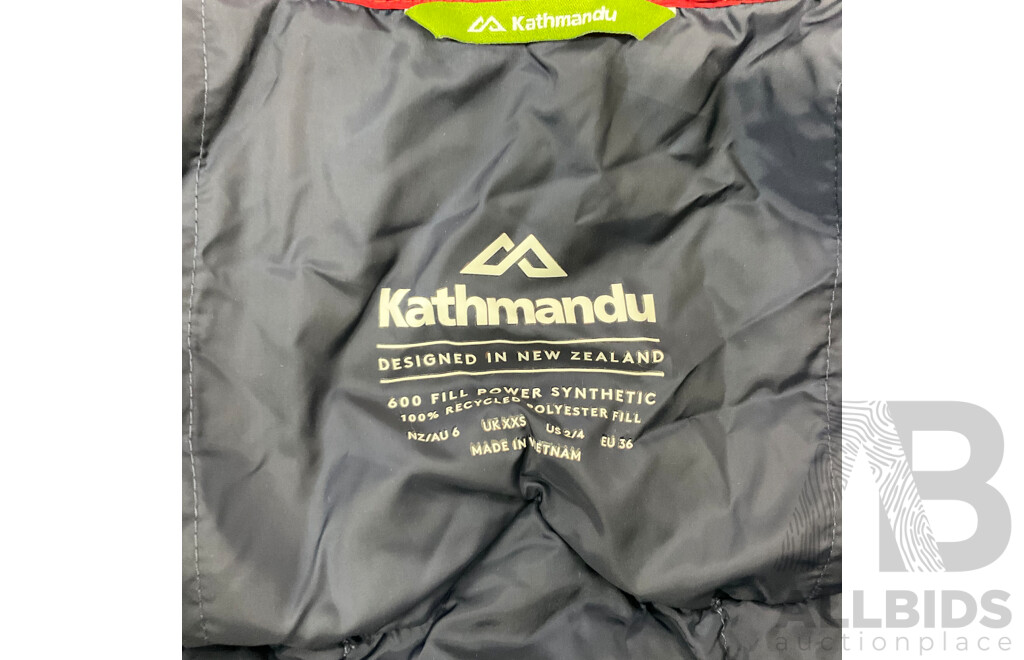KATHMANDU 600 Fill Power Synthetic Jackets (XXS)  - Lot of 2 - Estimated Total ORP$500.00