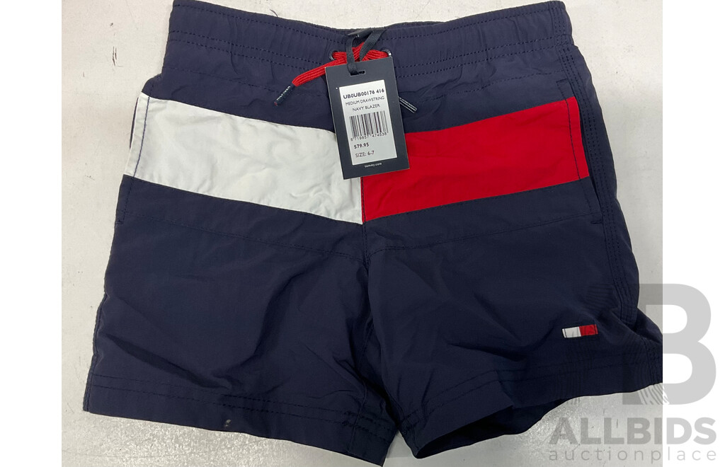 TOMMY HILFIGER, NAUTICA, BONDS Hispters/ Bags / Shorts (Size 4/6/8) & SEATOSUMMIT Ultra-Sil Nano Daypack - Lot of 8 - Estimated Total $300