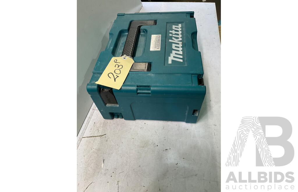 MAKITA Tool Box W/ Chalk Line, Mallet, Screw Drivers, Wrenches and Other Assorted Tools and Hardware
