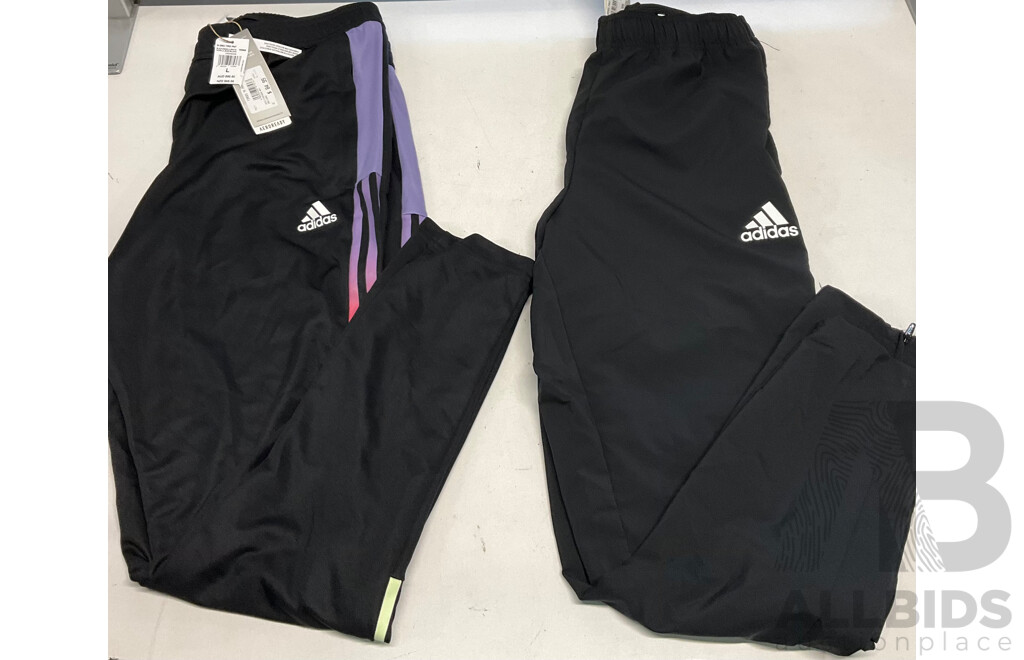 ADIDAS Jerseys & Sport Pants (Size L) & Assorted of Hat/ Gloves/ Towels - Lot of 8 - Estimated Total ORP$550.00