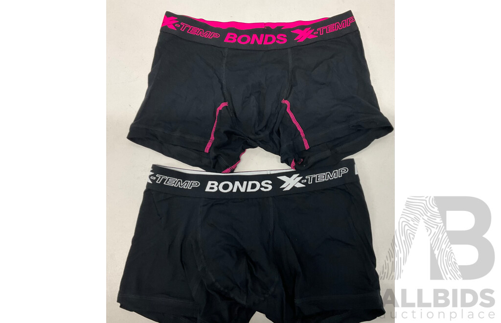 BONDS, ANKO Mens Trunks /Socks /Singlet /Briefs (Size M)  - Lot of 26 - Estimated Total $500.00