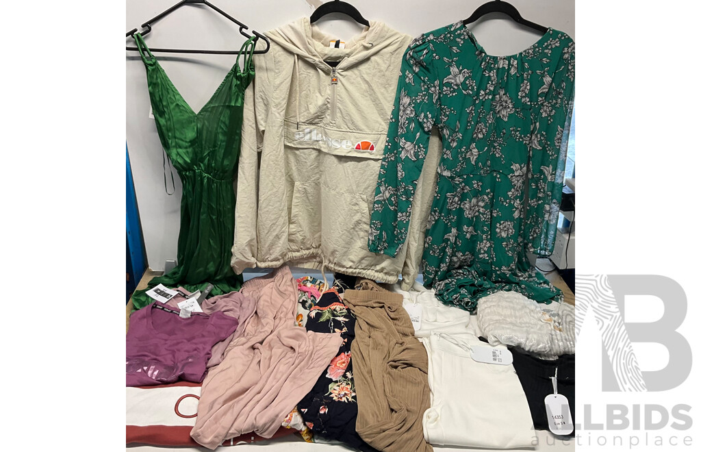 OTTO MADE, JACQUI.E ,ZARA & Assorted of Dresses/Clothing (Size S/6/8/10) - Lot of 14 - Estimated Total $500.00