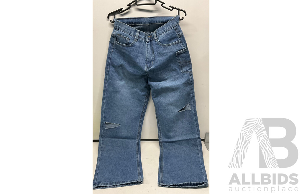 CALVIN KLEIN Polo Shirt (L) & SASS & BIDE T-Shirt (L) & FILA Aspen Pants (XL) & CB Jeans - Lot of 5  - Estimated Total $500.00