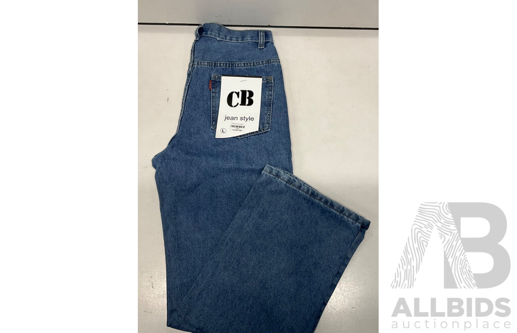 CALVIN KLEIN Polo Shirt (L) & SASS & BIDE T-Shirt (L) & FILA Aspen Pants (XL) & CB Jeans - Lot of 5  - Estimated Total $500.00