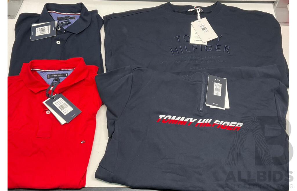 TOMMY HILFIGER Polo Shirt / Jumpers  - Lot of 4 - Estimated Total ORP $600.00