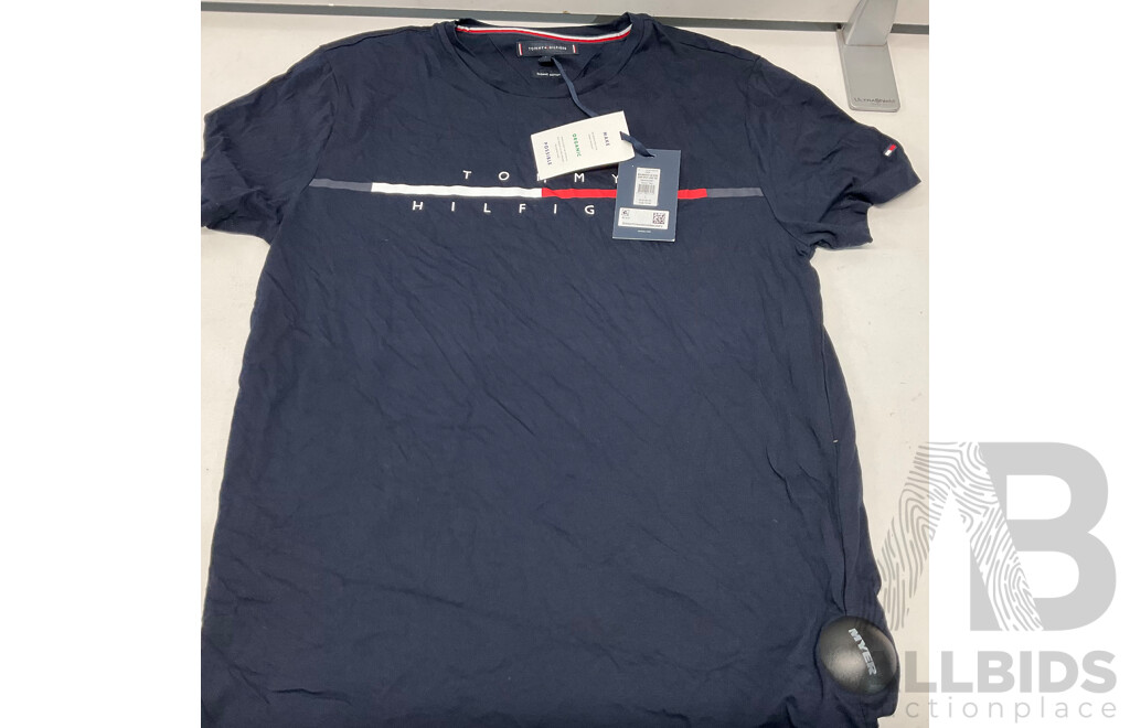 TOMMY HILFIGE, GANT, HURLEY Polo Shirt / T-Shirt (Size L)  - Lot of 6 - Estimated Total ORP $600.00