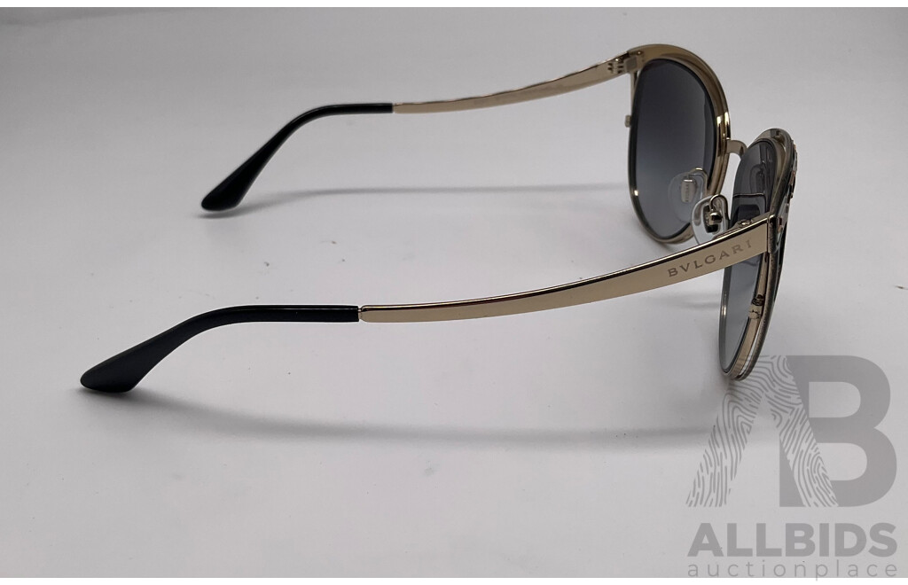 BVLGARI BV6083 Sunglasses (Black/Gold)  - ORP: $453.00
