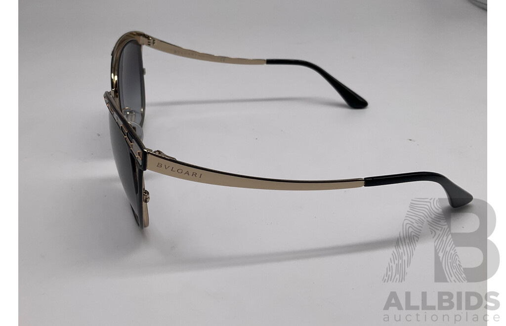 BVLGARI BV6083 Sunglasses (Black/Gold)  - ORP: $453.00