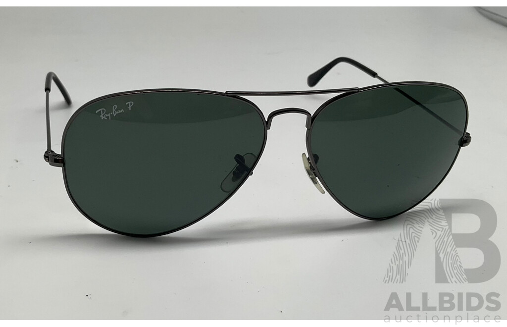 RAYBANDS Black Aviator Classic and Olympian II Deluxe- ORP: $459.00