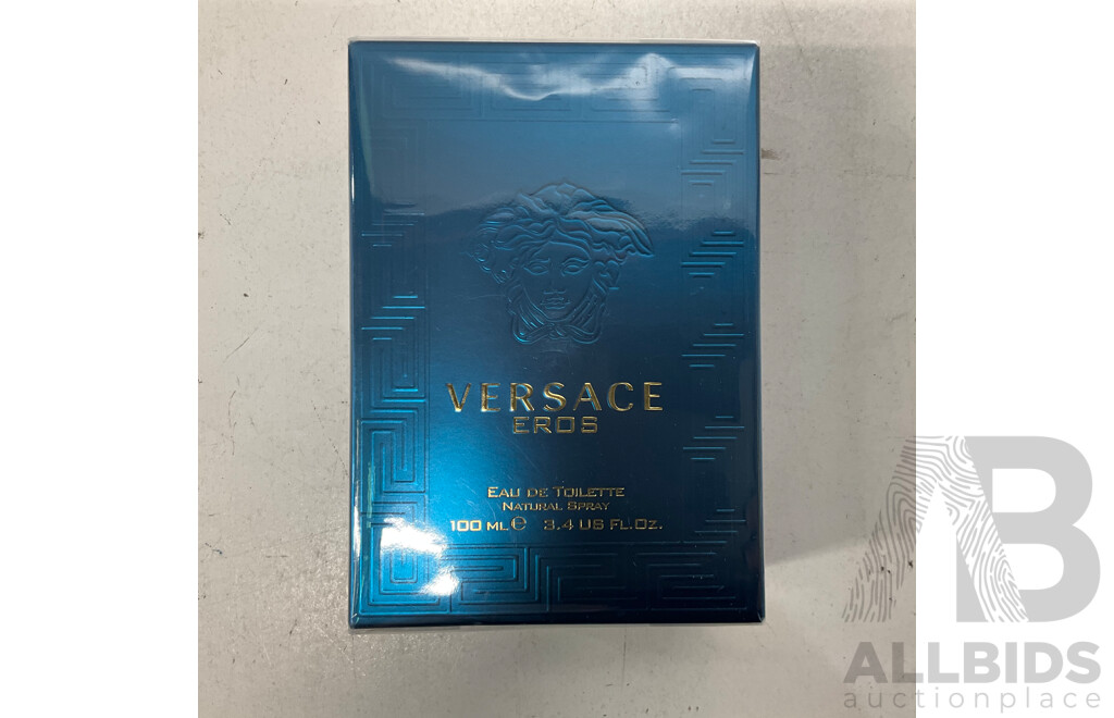 Yves Saint Laurent Opium Black 30ml Opium Black Perfume Gift Set & VERSACE Eau De Toilette 100ml - Lot of 2
