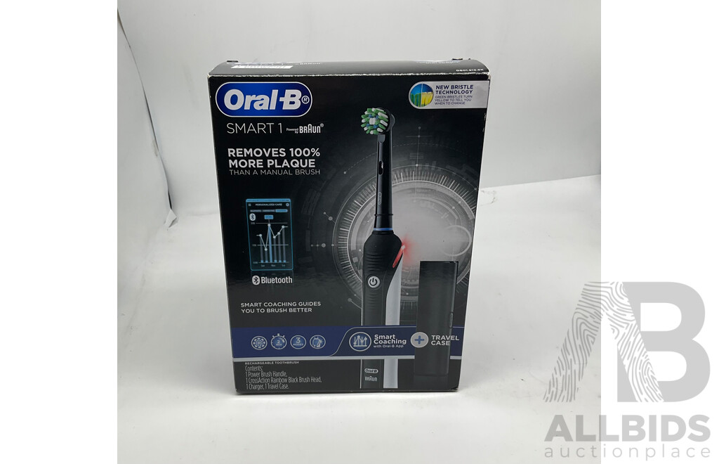 ORAL-B  Smart 1 Electric Toothbrush and King C Gillette Style Master W/ Assorted Razor 4 Packs - ORP $363.00