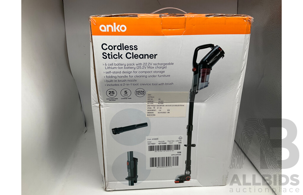 ANKO Cordless Stick Cleaner and NUSTEAM Handheld Steam Cleaning System