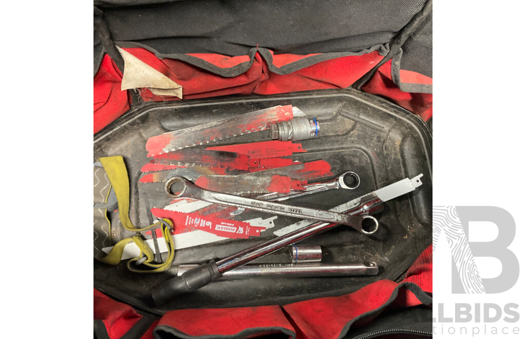 HILTI, MILWAUKE Tools & Assorted of Tools in Sidchrome Bag
