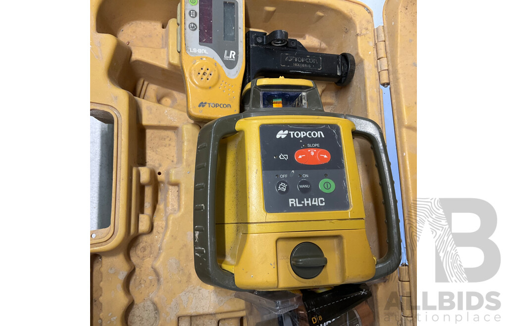 TOPCON RL-H4C Laser Level with LS 80L Receiver on Carry Case - ORP$ 1000.00