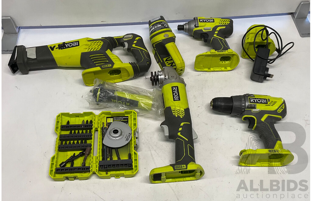 Assorted of RYOBI Tools in Carry Bag