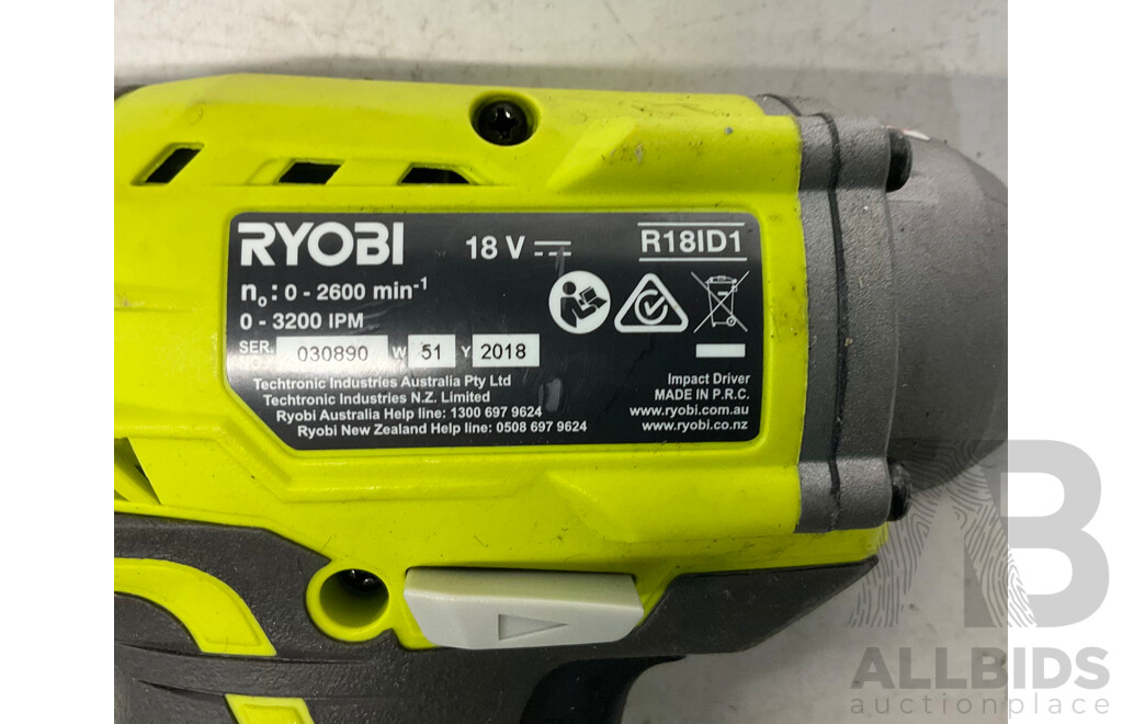 Assorted of RYOBI Tools in Carry Bag