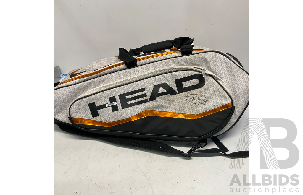 Assorted of WILSON Tennis Racket X5 in HEAD Tennis Bag
