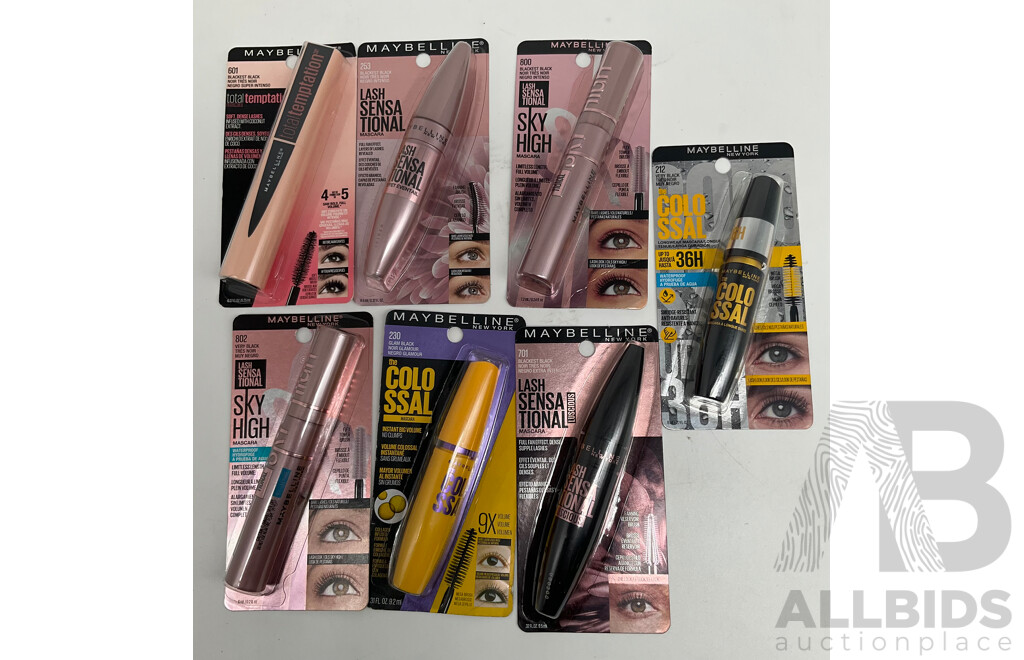 MAYBELLINE Asstorted Mascara - Lot of 28 - ORP $680.00