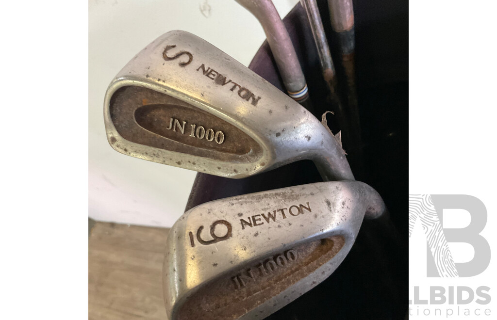 COBRA,NEWTON &Assorted of Clubs in KAHMA Golf Bag
