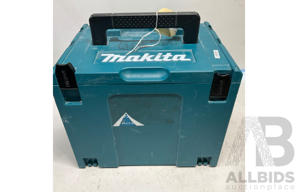MAKITA, SUTTON, DETROIT & Assoted of Tools/hardware with MAKITA Carry Box