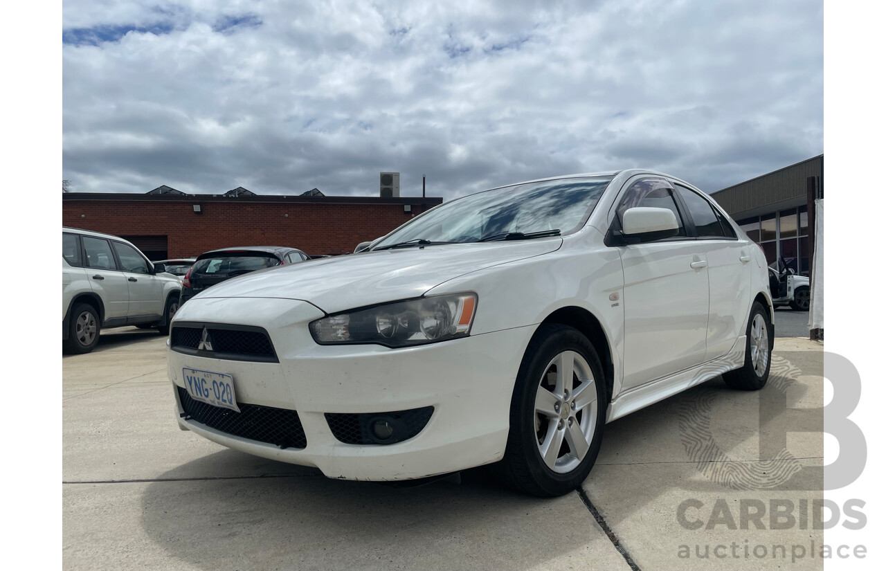 06/09 Mitsubishi Lancer SPORTBACK FWD CJ MY09 5D Hatchback White 2.0L