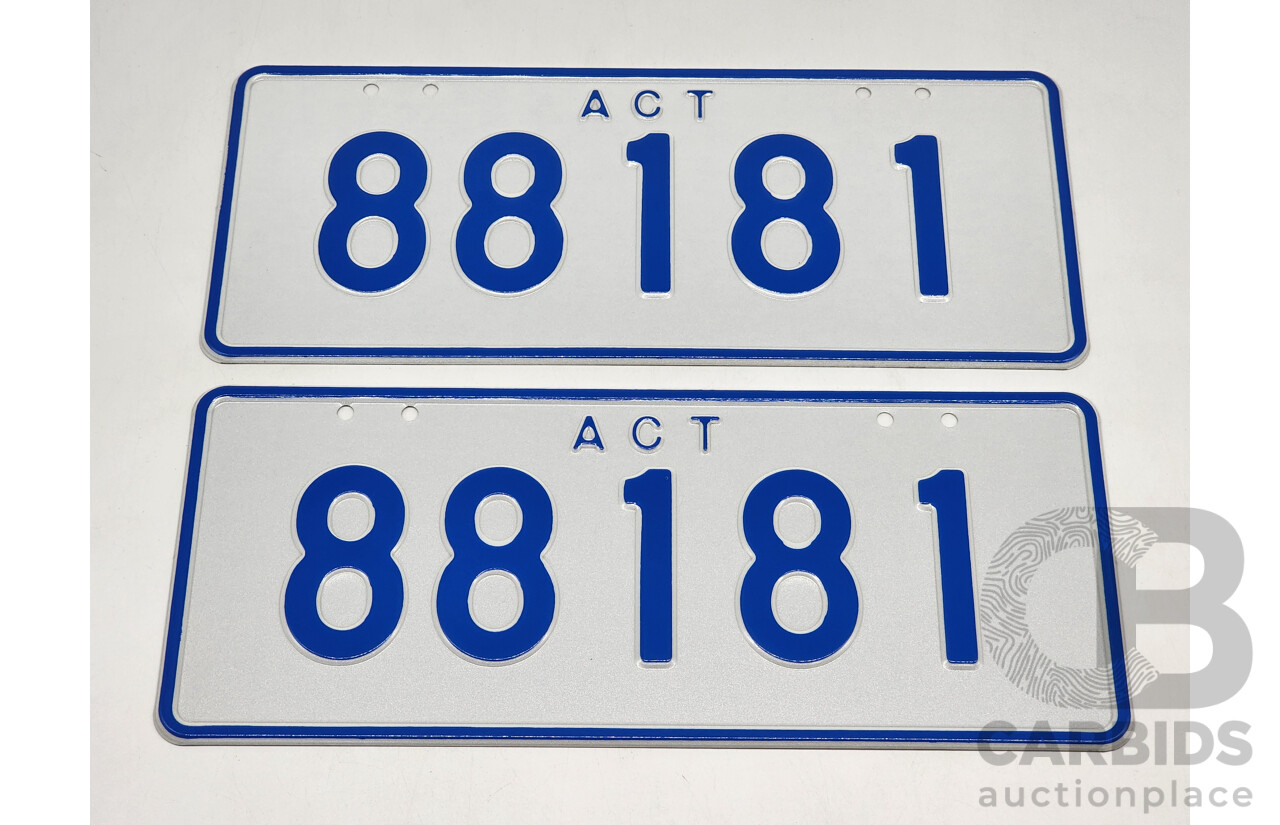 ACT 5-Digit Number Plate - 88181