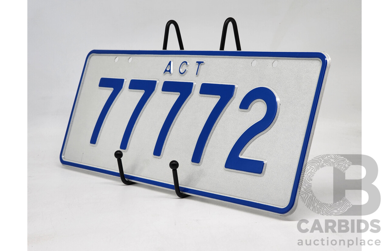 ACT 5-Digit Number Plate - 77772