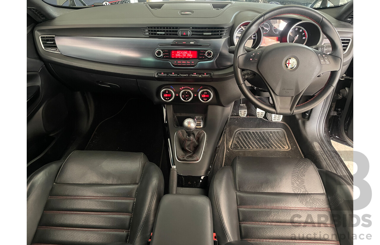 12/13 Alfa Romeo Giulietta QV 1750 TBi FWD  5D Hatchback Black 1.7L