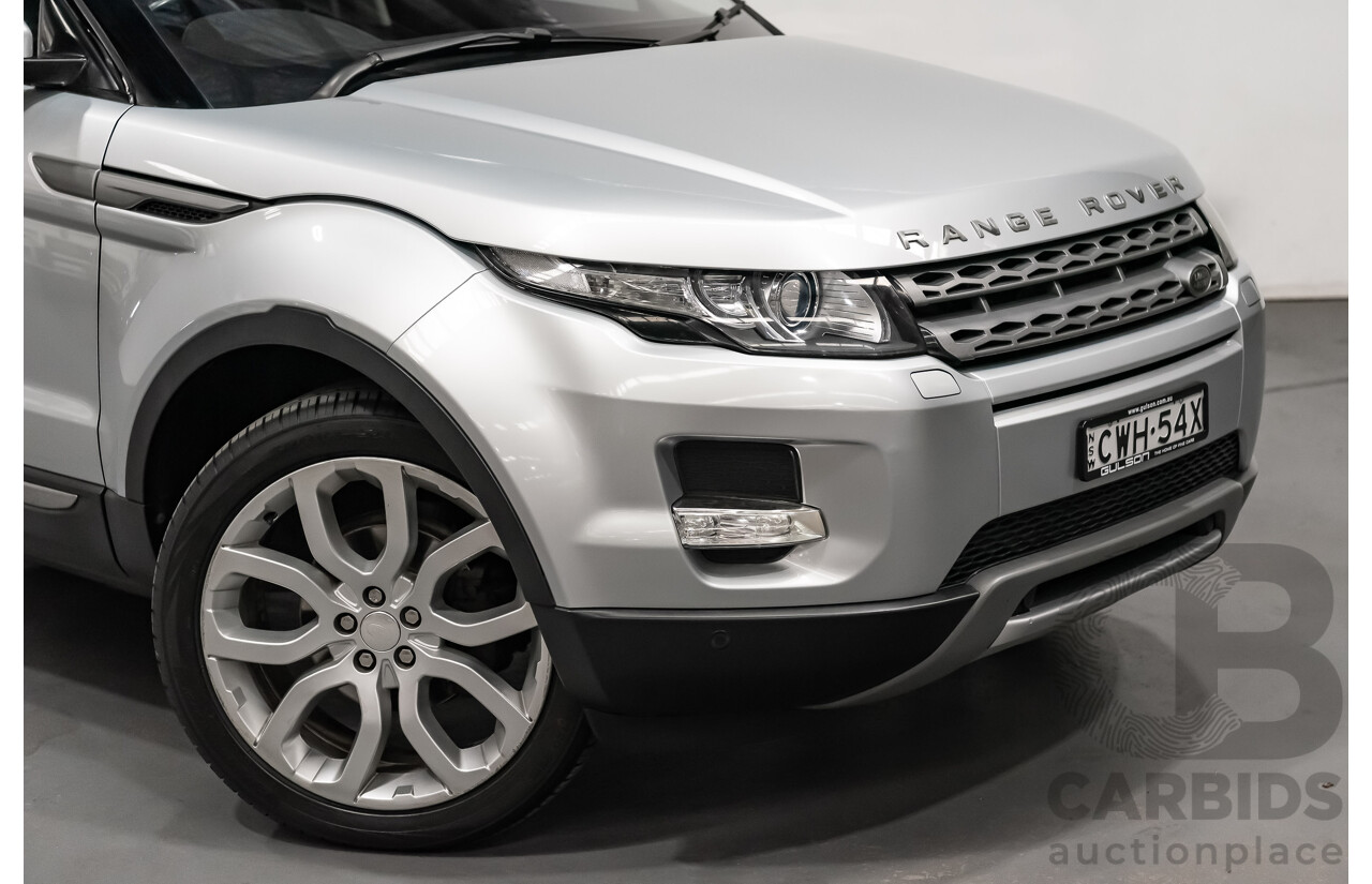 8/2014 Land Rover Range Rover Evoque TD4 PURE LV (4x4) MY14 4d Wagon Indus Silver Turbo Diesel 2.2L