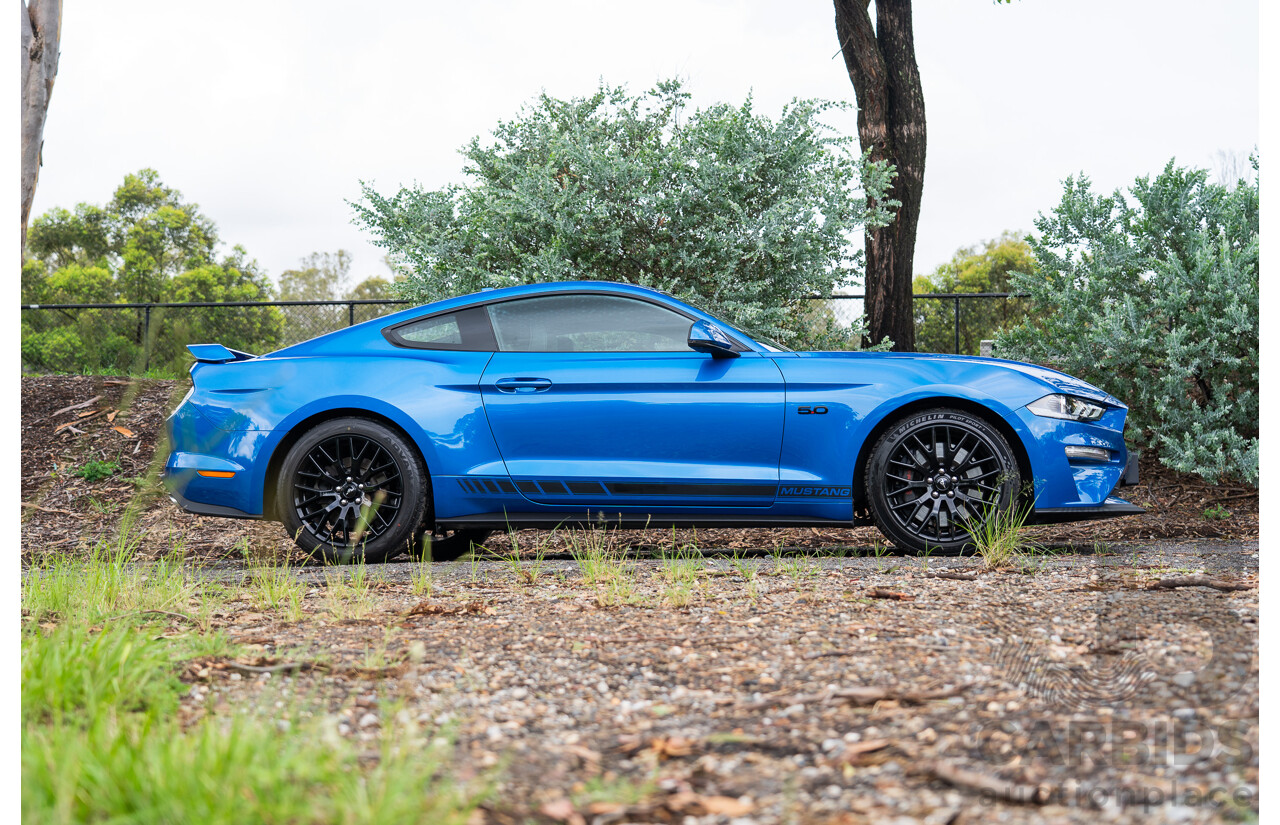 3/2021 Ford Mustang GT Fastback FN MY21 2d Coupe Velocity Blue V8 5.0L