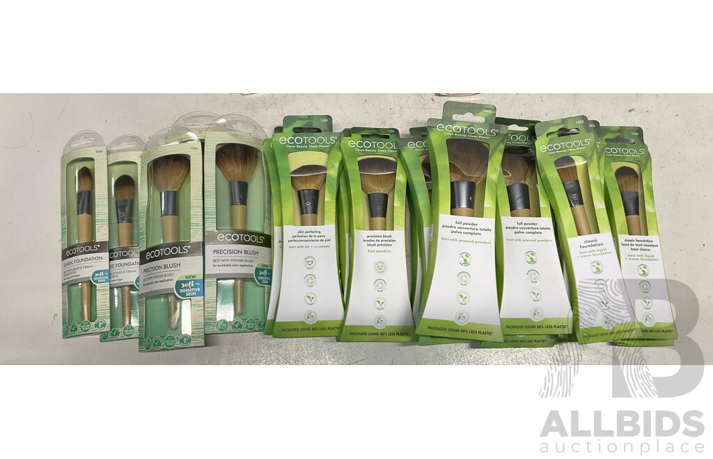 ECOTOOLS Assorted of Brushes - Lot of 21