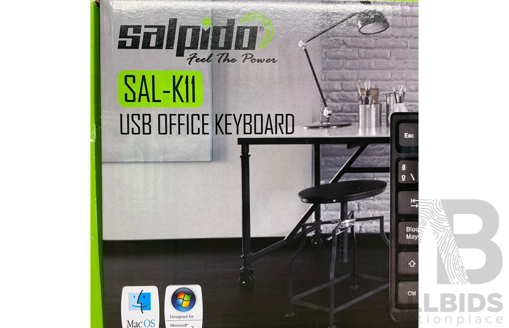 SALPIDO SKL-K11 USB Office Keyboard - Lot of 20