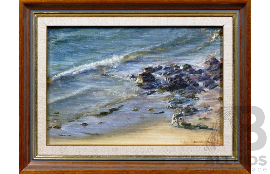 Brenda Coggin, Phillip Island - Victoria 1982, Oil on Canvasboard Together with Another Signed V. Hay (2)