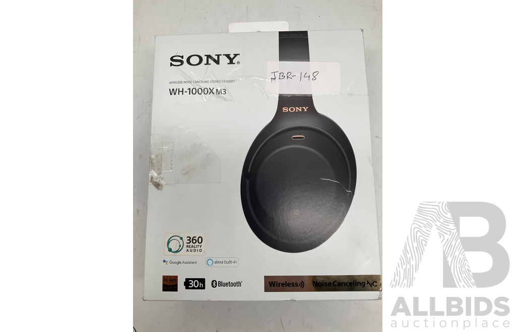 SONY WH-1000XM3 WIRELESS NOISE CANCELLING STEREO HEADSET  - ORP $599.00