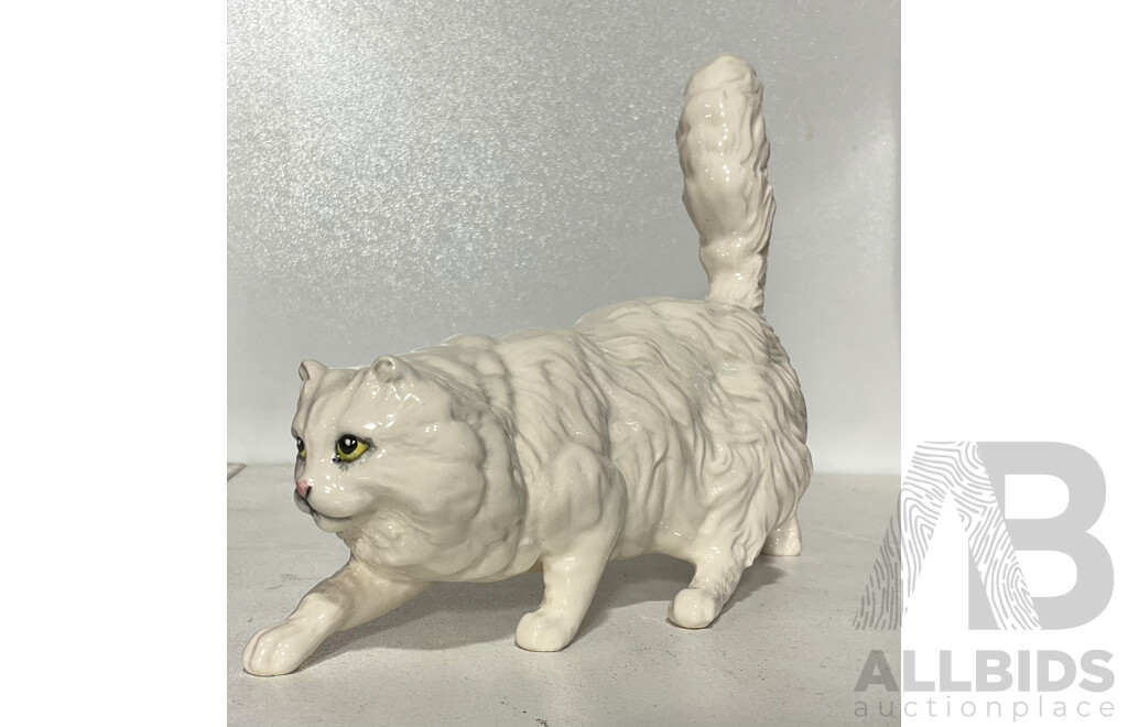 Royal Doulton Porcelain Cat Figure